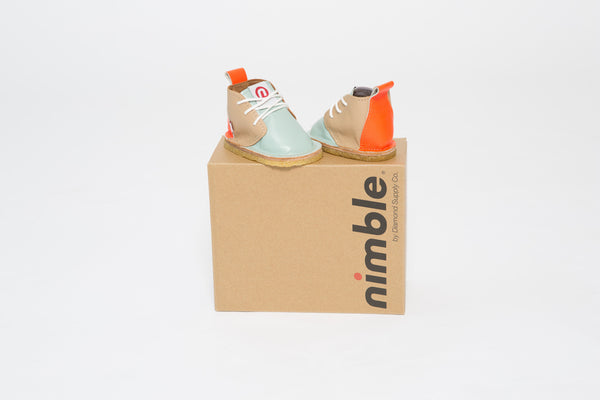 The Babyseta in Diamond Blue/Safety Orange